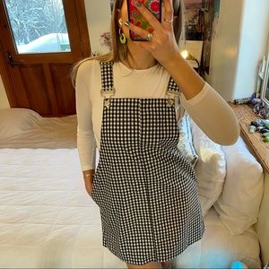 Princess Polly gingham overall dress